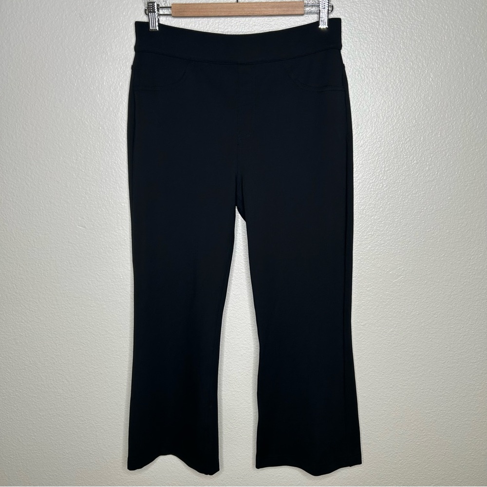 Spanx Cropped Flare in Ponte black pants large - Picture 1 of 11